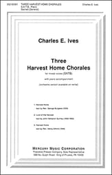 Three Harvest Home Chorales SATB choral sheet music cover